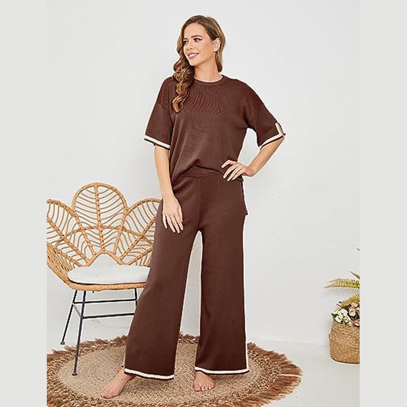 Eaksone - Classy Elastic Knit Lounge Set