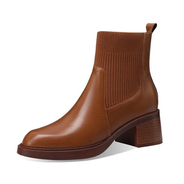 Eaksone - British style stretch slim fit sock boots