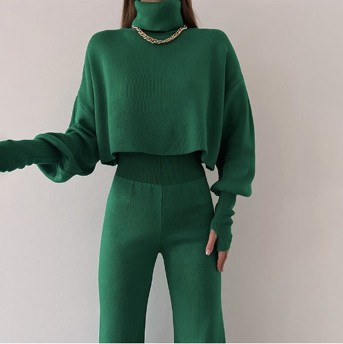 Eaksone - TURTLENECK GLOVE KNIT SUIT