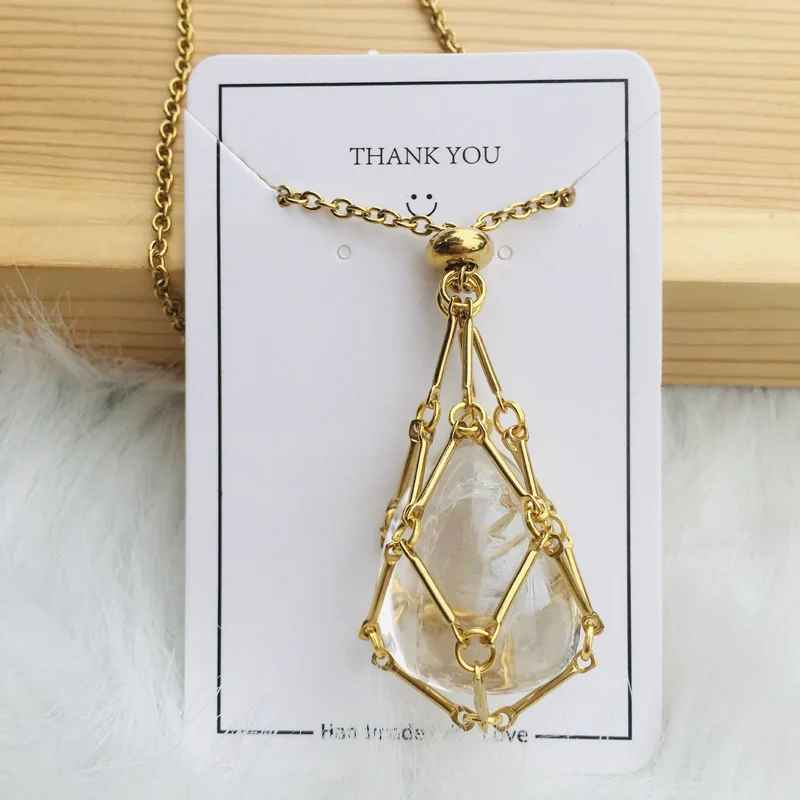 Eaksone - Crystal Gemstone Necklace