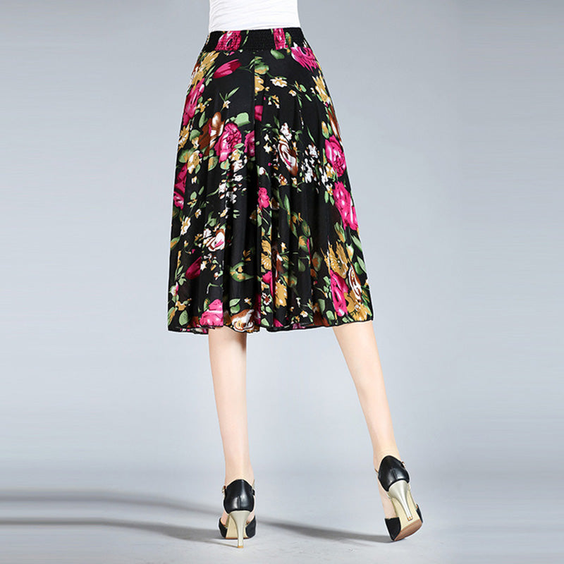 Eaksone - Women's Vintage Style Wide Leg Culottes