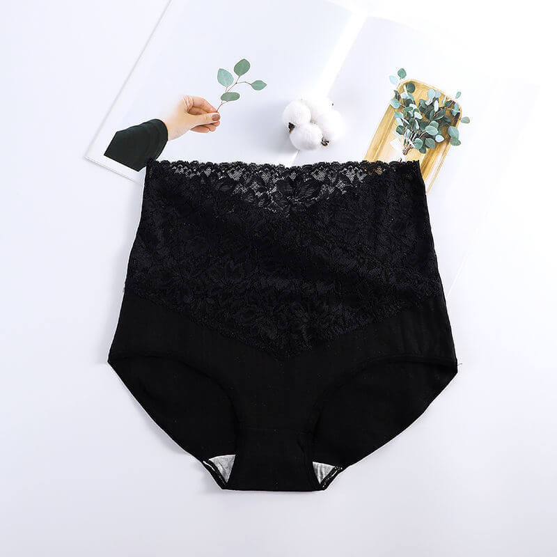 Eaksone - Ladies high waist cotton lace panties