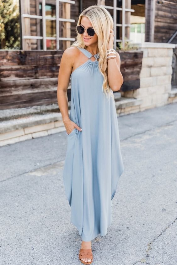 Eaksone - halter maxi dresses