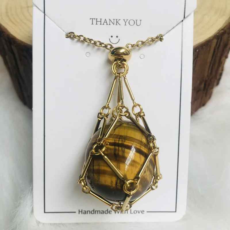Eaksone - Crystal Gemstone Necklace