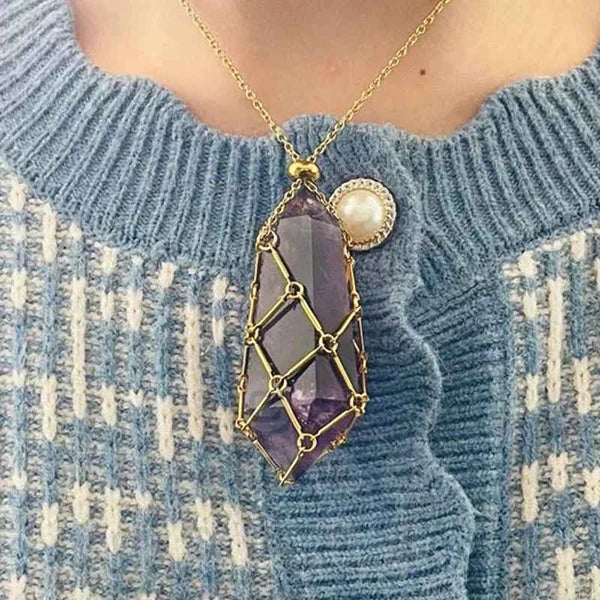 Eaksone - Crystal Gemstone Necklace