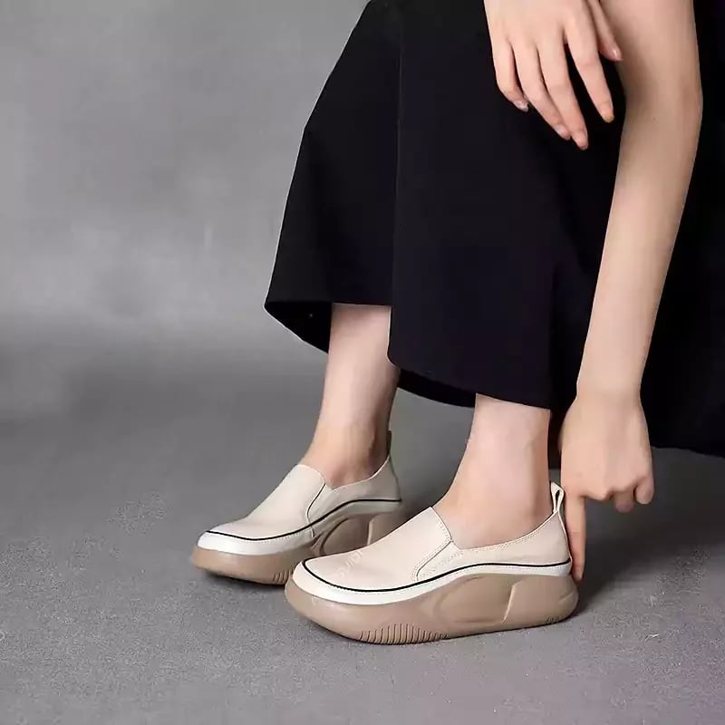 Eaksone - Women Fashion Platform Loafers
