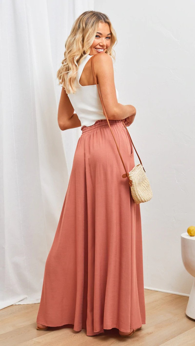 Eaksone - Women's Casual Wide Leg Pants
