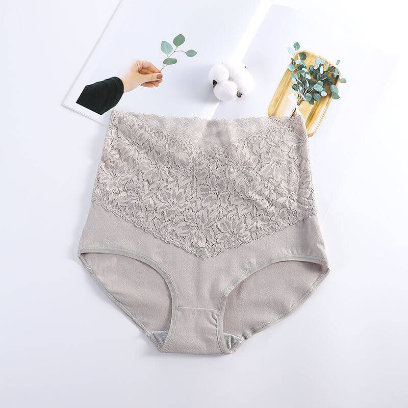 Eaksone - Ladies high waist cotton lace panties