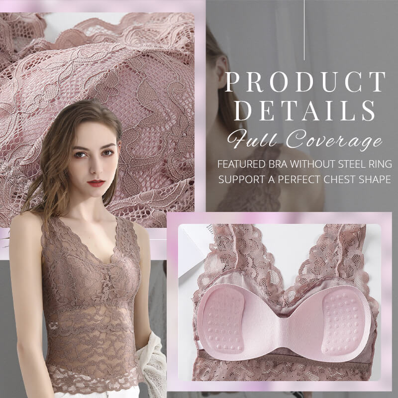 Eaksone - Long Lace Beauty Back Undershirt