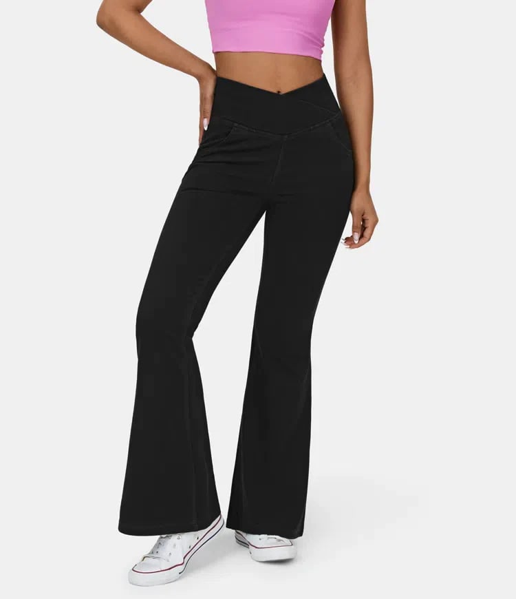 Eaksone - high waist flare jeans