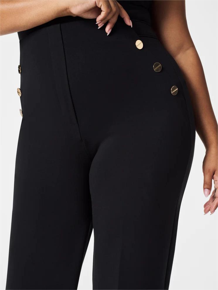 Eaksone - Button wide-leg flat T-shirt
