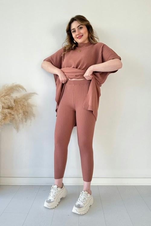 Eaksone - Fresh and elegant knitted two-piece set