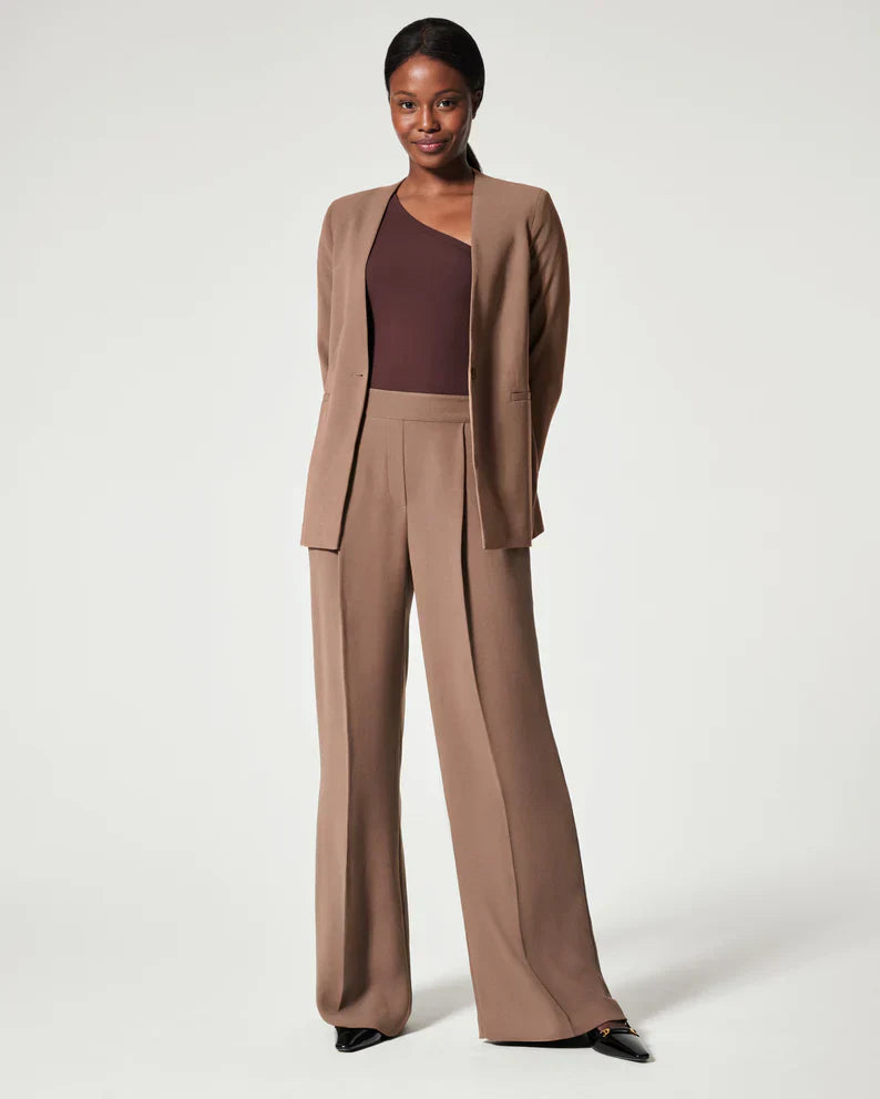 Eaksone - Crepe Pleated Pants