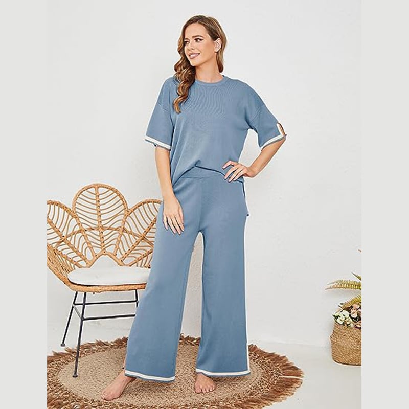 Eaksone - Classy Elastic Knit Lounge Set