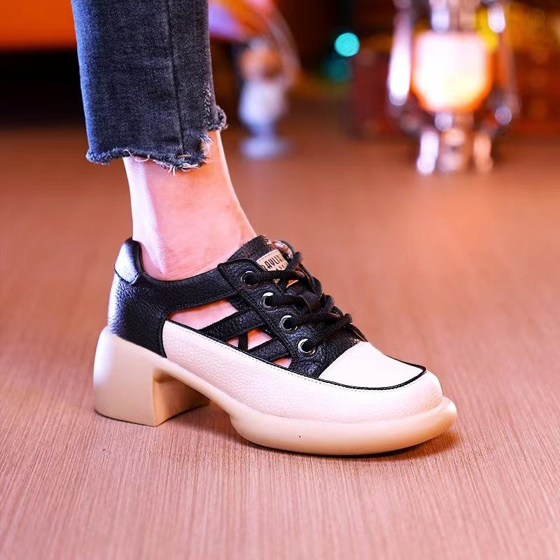 Eaksone - Ladies new summer hollow high heel sandals