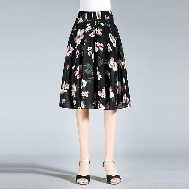 Eaksone - Women's Vintage Style Wide Leg Culottes