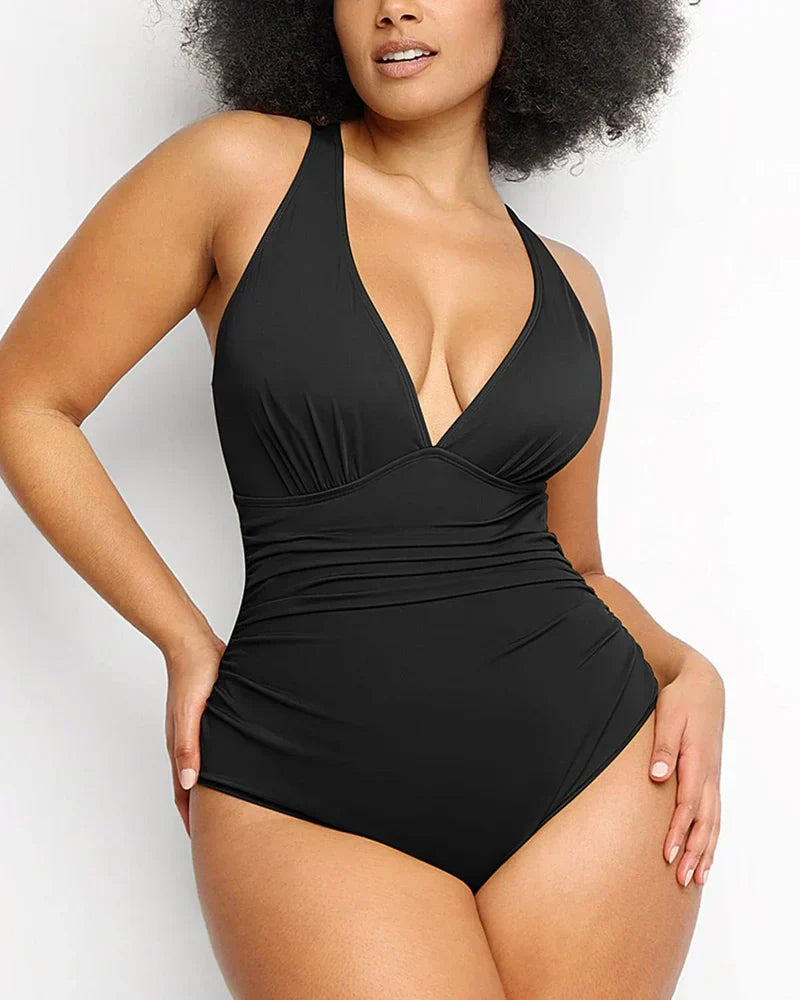 Eaksone - v-neck bodycon swimsuits