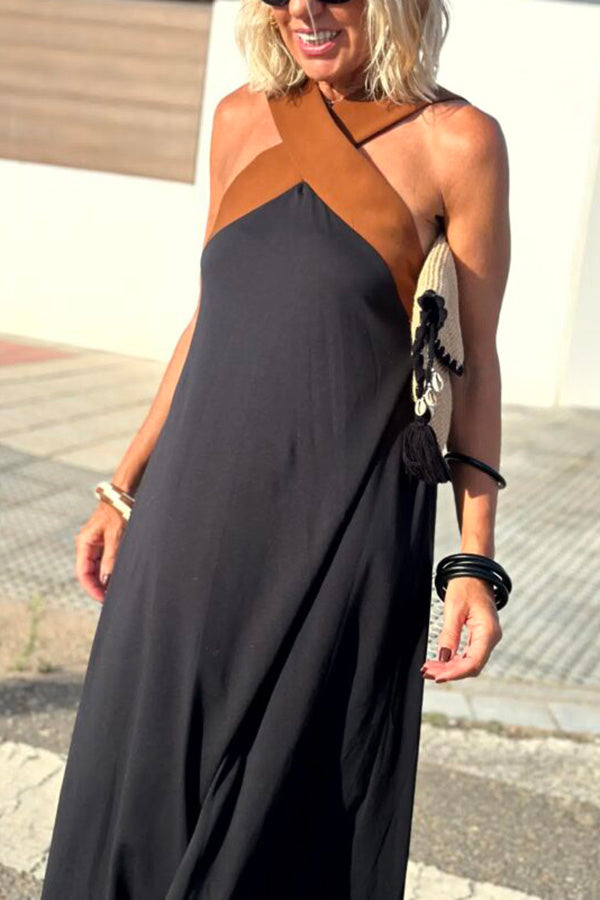 Eaksone - Women's cross backless sleeveless dress