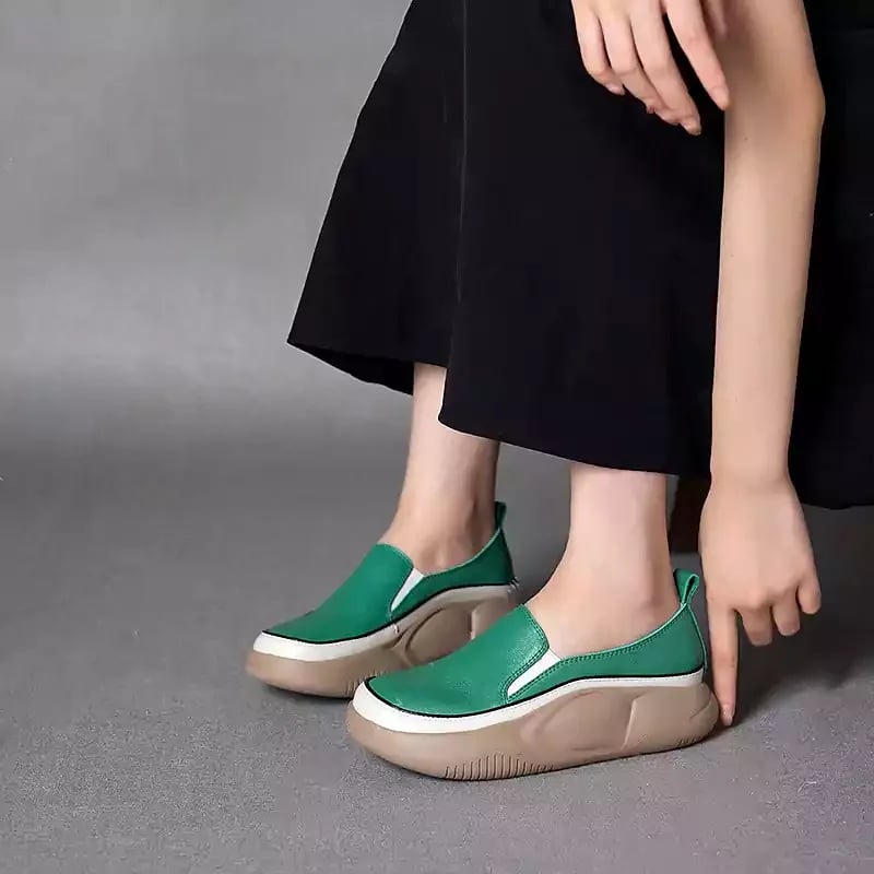 Eaksone - Women Fashion Platform Loafers