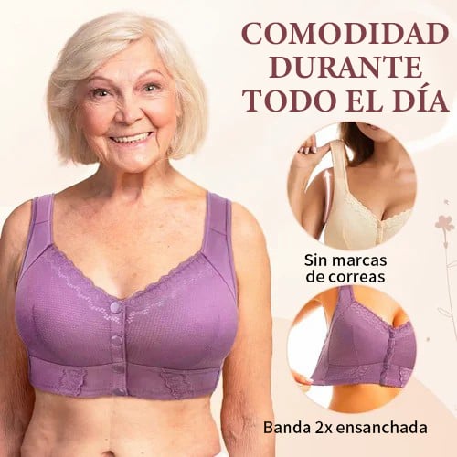 Eaksone - Nuevo Sujetador Transpirable Con Cierre Frontal Para Personas Mayores