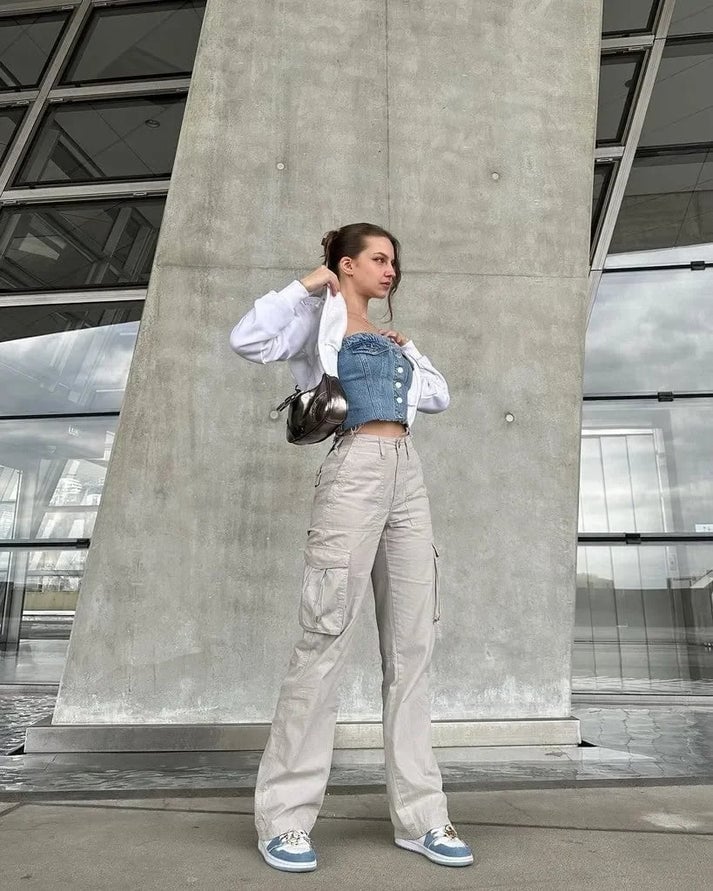 Eaksone - Adjustable Straight Fit Cargo Pants