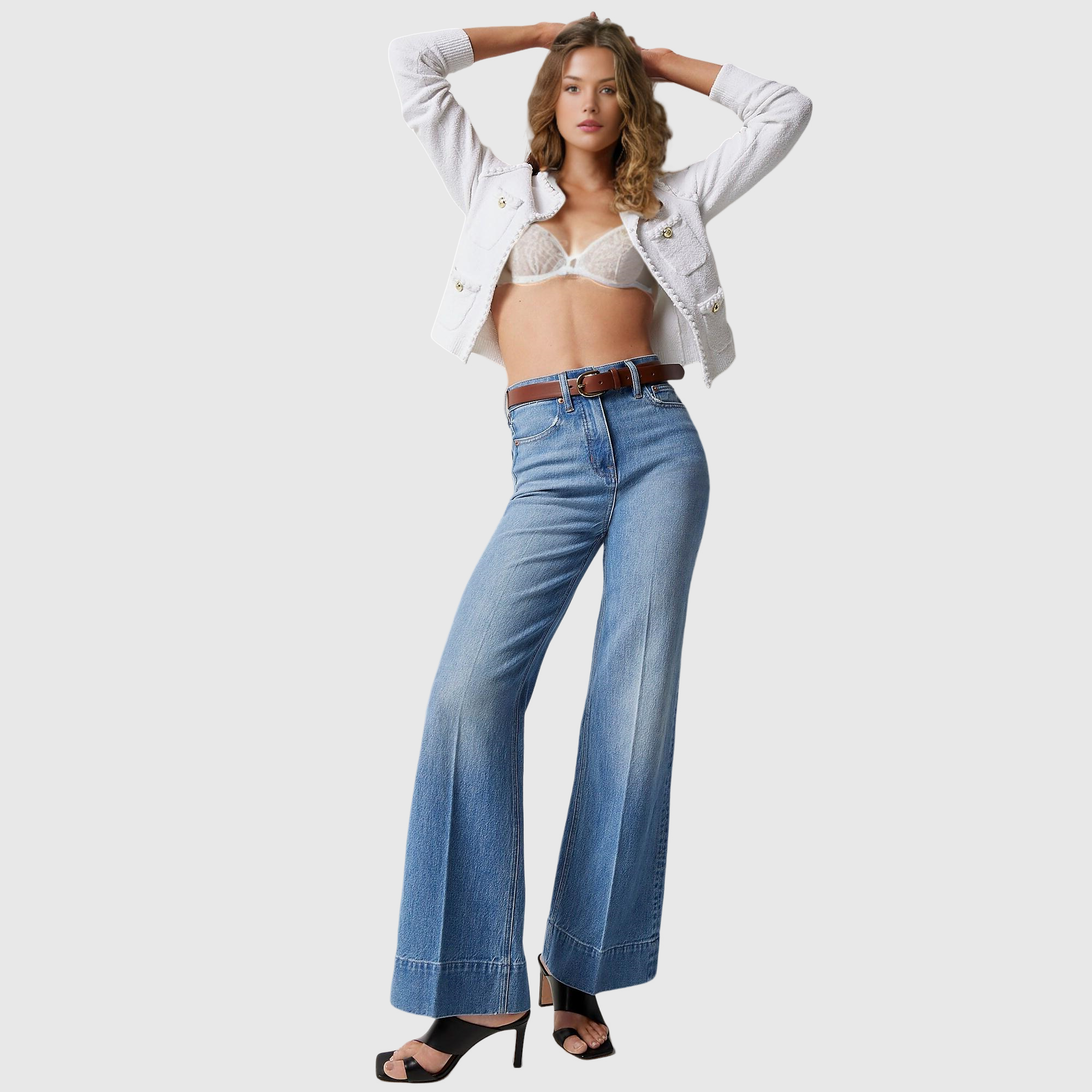 Eaksone - Tall Wide Leg Denim Trouser