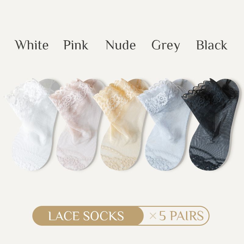 Eaksone - Summer Anti-slip Breathable Lace Socks