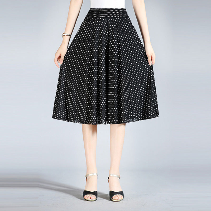 Eaksone - Women's Vintage Style Wide Leg Culottes