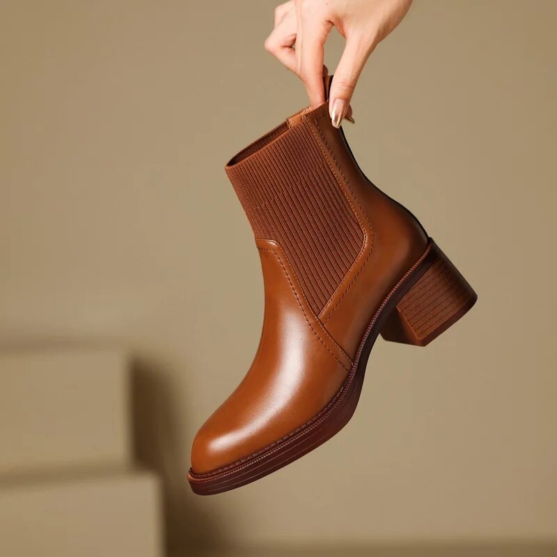 Eaksone - British style stretch slim fit sock boots