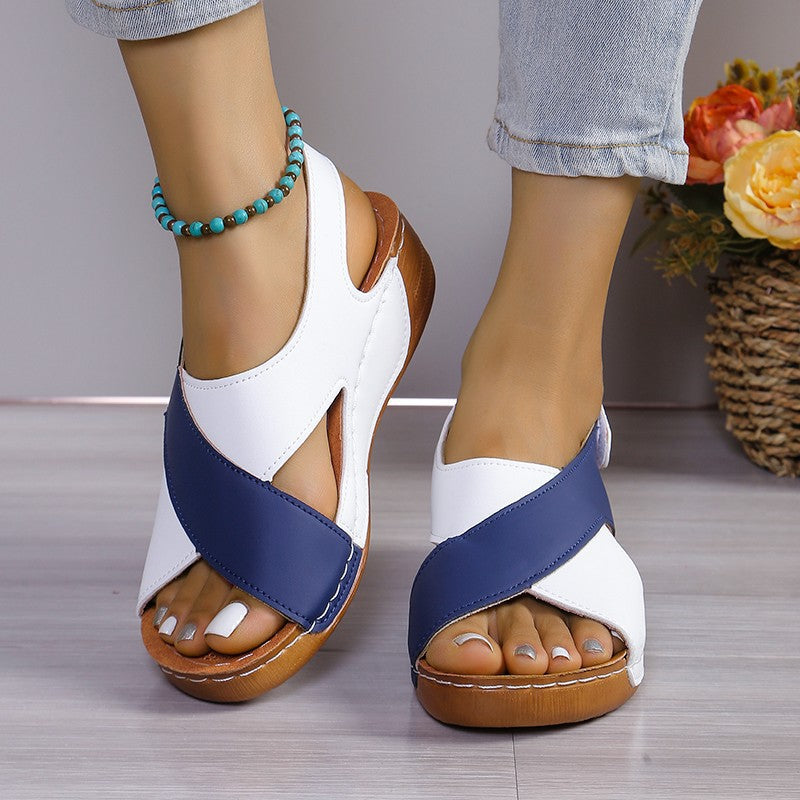 Eaksone - Women's Eyebrow and Facial Hair Removal DeviceWomen's fish mouth Velcro sandals
