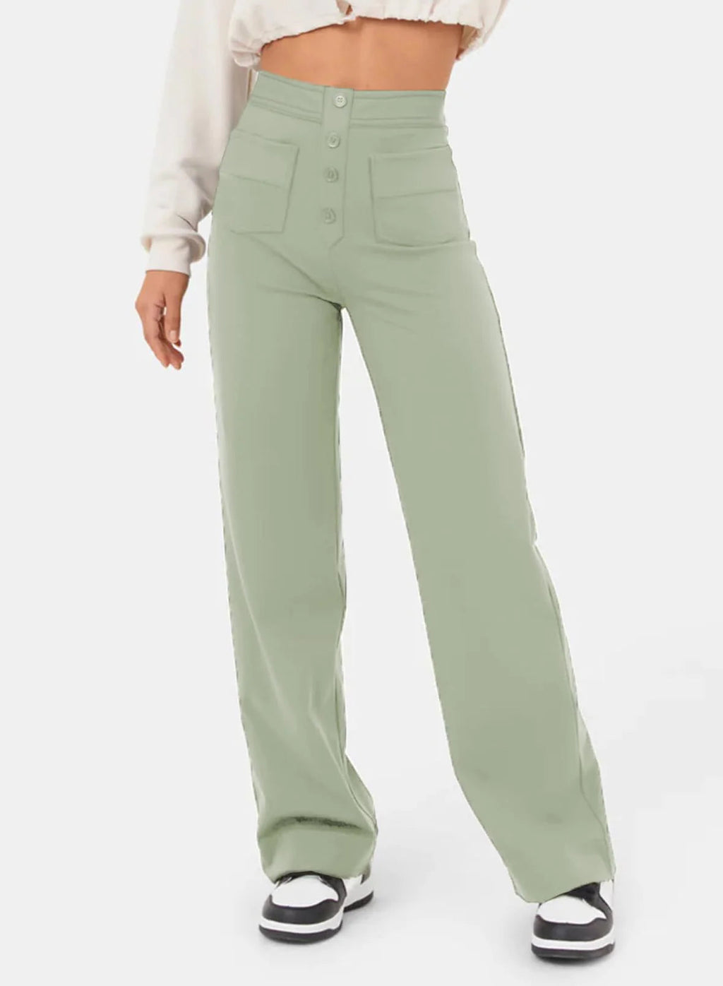 Eaksone - Multi Pocket High Elastic Pants