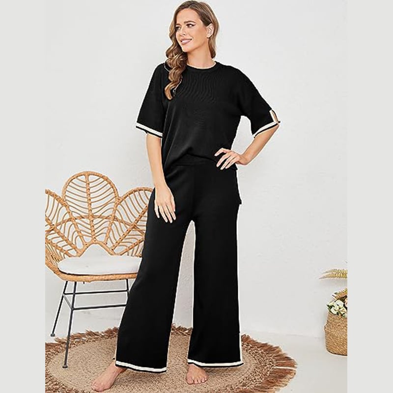 Eaksone - Classy Elastic Knit Lounge Set