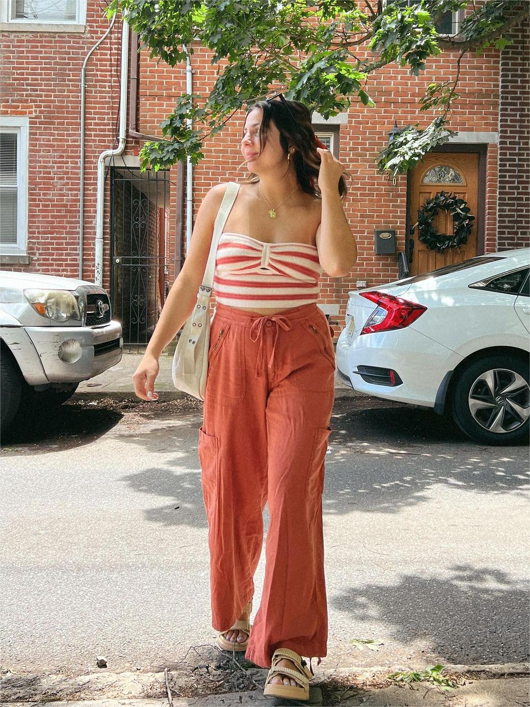 Eaksone - Linen-blend wide-leg overalls