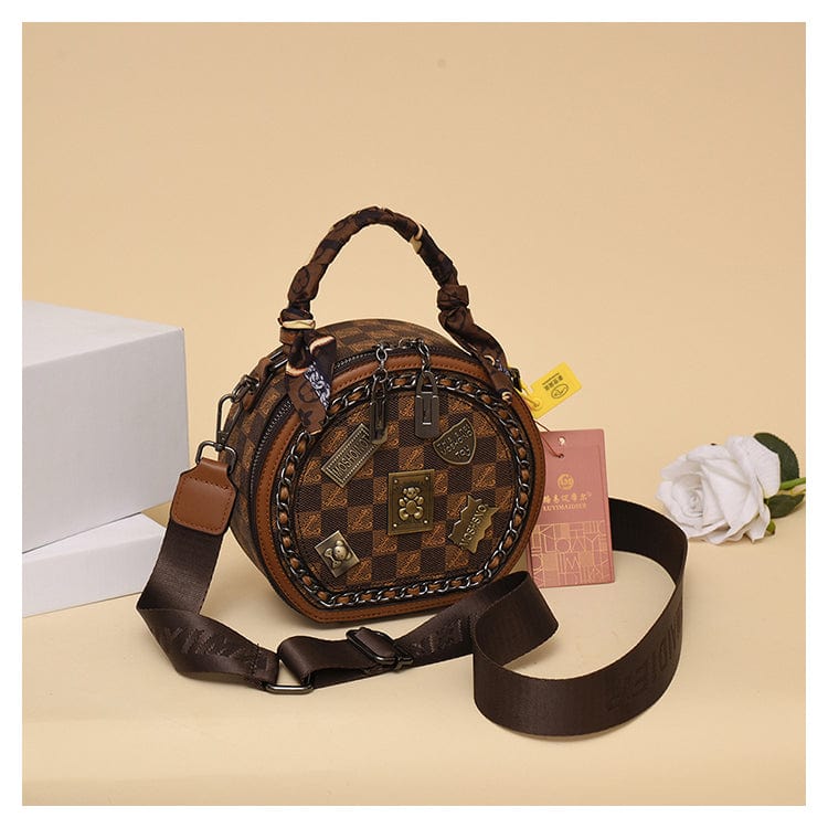 Eaksone - vintage bear badge print bags