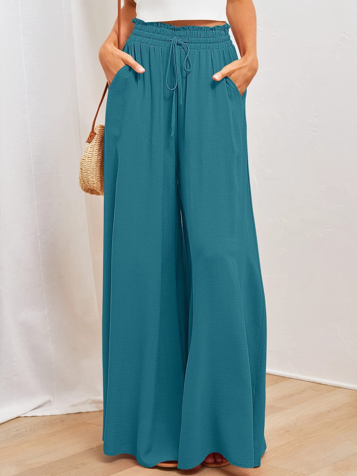 Eaksone - Women's Casual Wide Leg Pants
