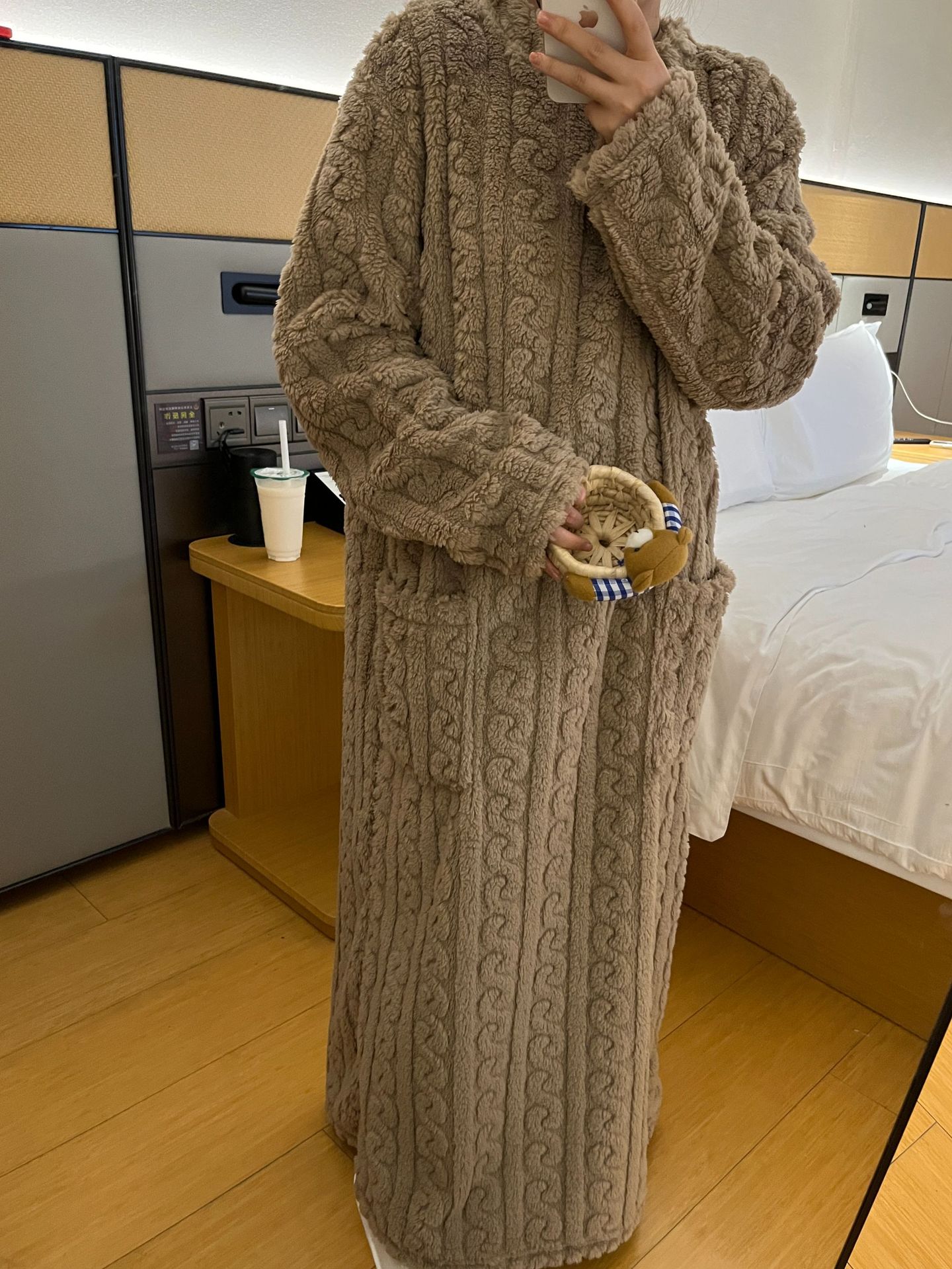lusailstore - Women's Coral Fleece Nightgown