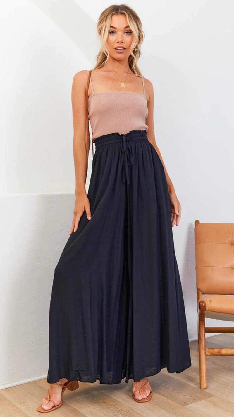 Eaksone - Women's Casual Wide Leg Pants