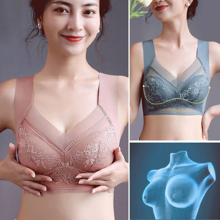 Eaksone - Women’s Lace Ice Silk Bra