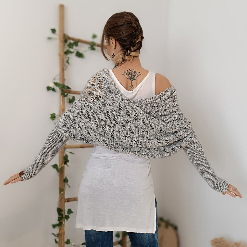 Eaksone - Knitted Wrap Shrugs For Women