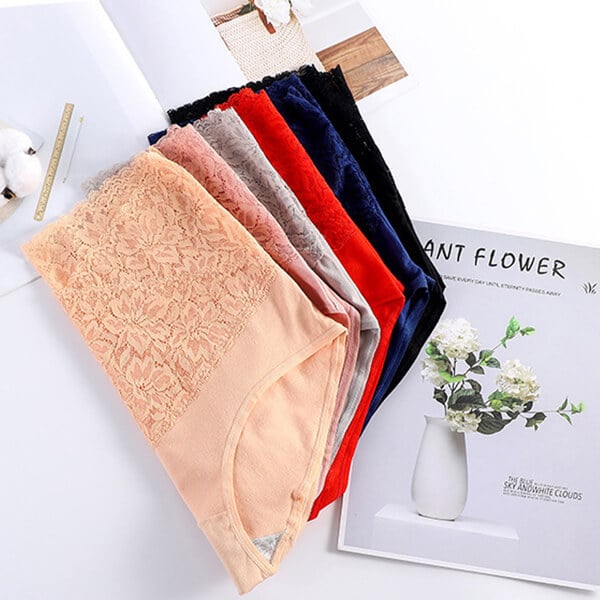 Eaksone - Ladies high waist cotton lace panties