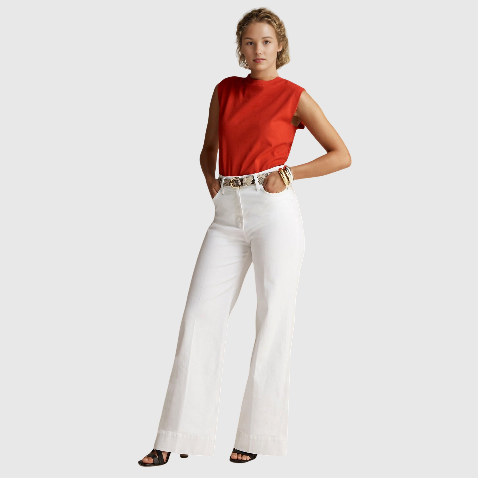 Eaksone - Tall Wide Leg Denim Trouser