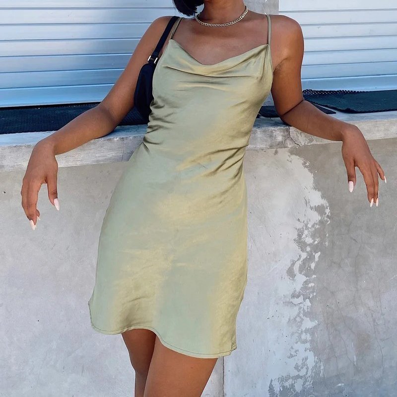 Eaksone - satin slip dress