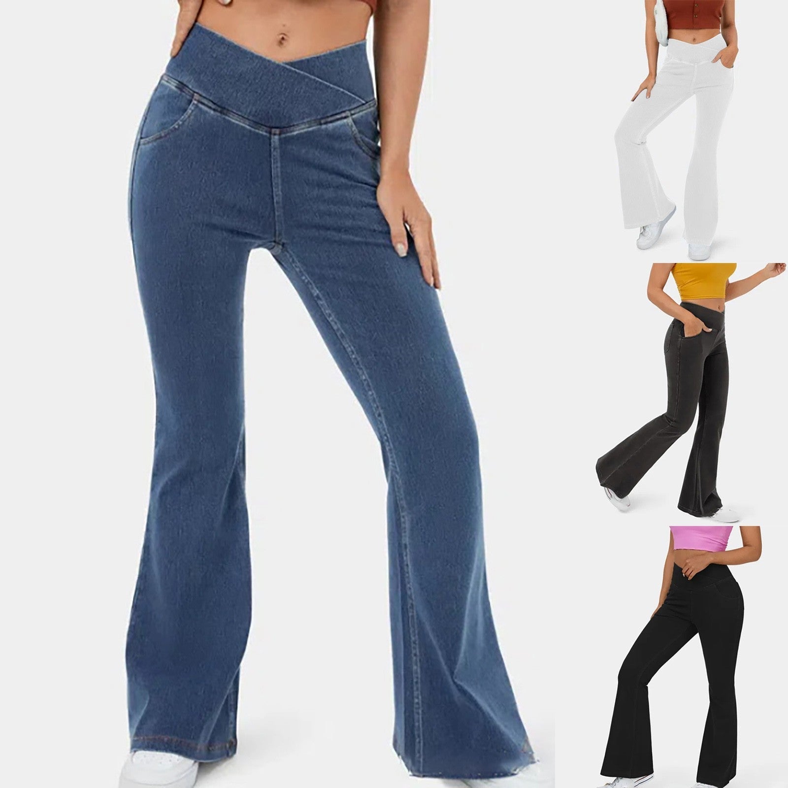 Eaksone - Magic High Waisted Flare Pants
