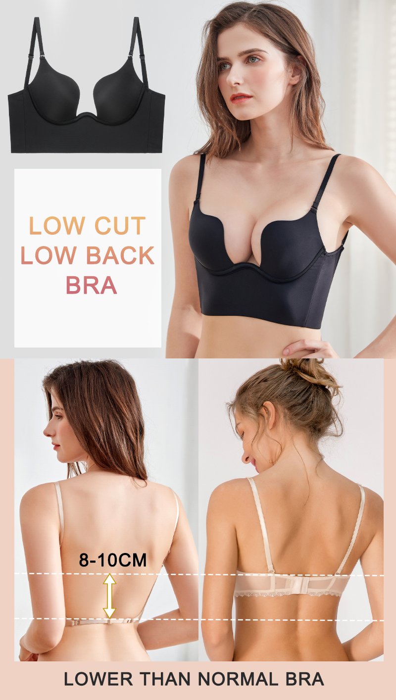 Eaksone - Backless strapless bonded invisible bra