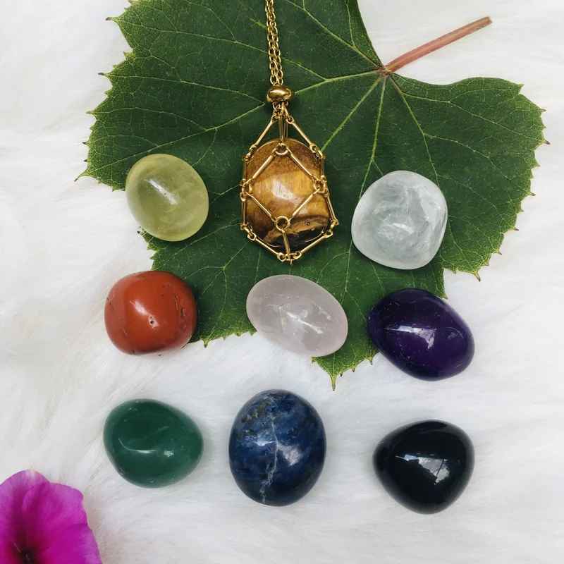 Eaksone - Crystal Gemstone Necklace
