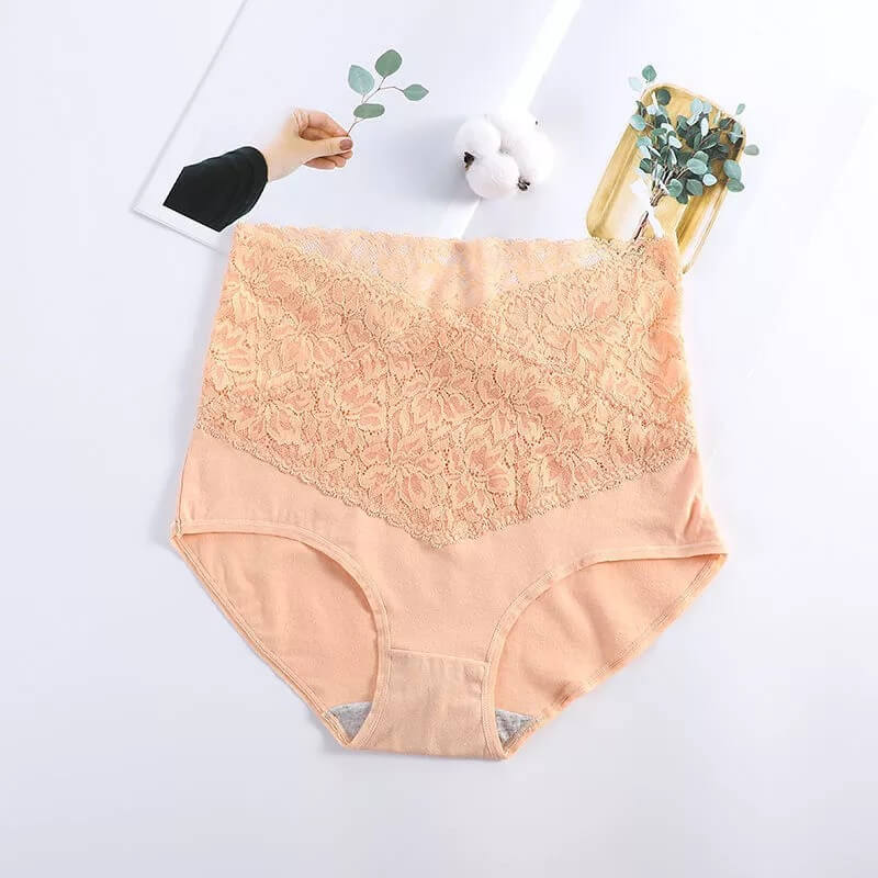 Eaksone - Ladies high waist cotton lace panties