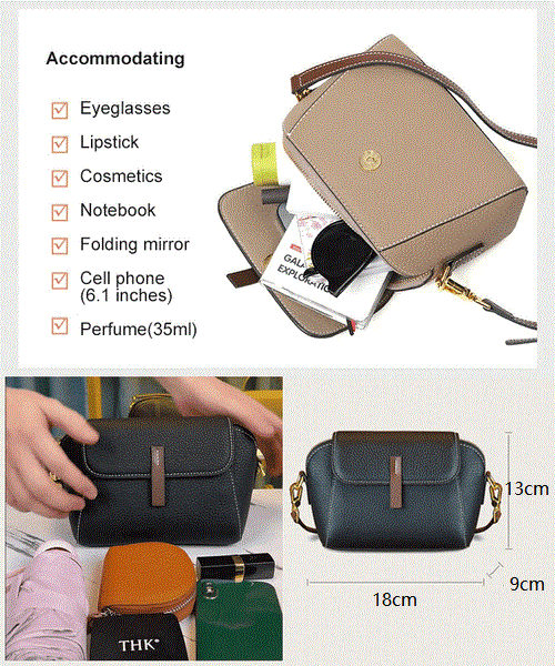 Eaksone - WLight luxury soft leather trendy and versatile crossbody bag