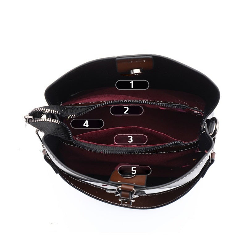 Eaksone - Genuine Leather Niche Women's Shoulder Bag