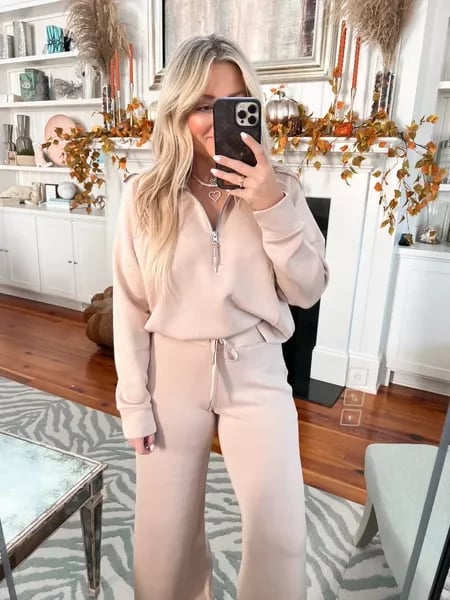 Eaksone - Long Sleeve Wide Leg Jumpsuit