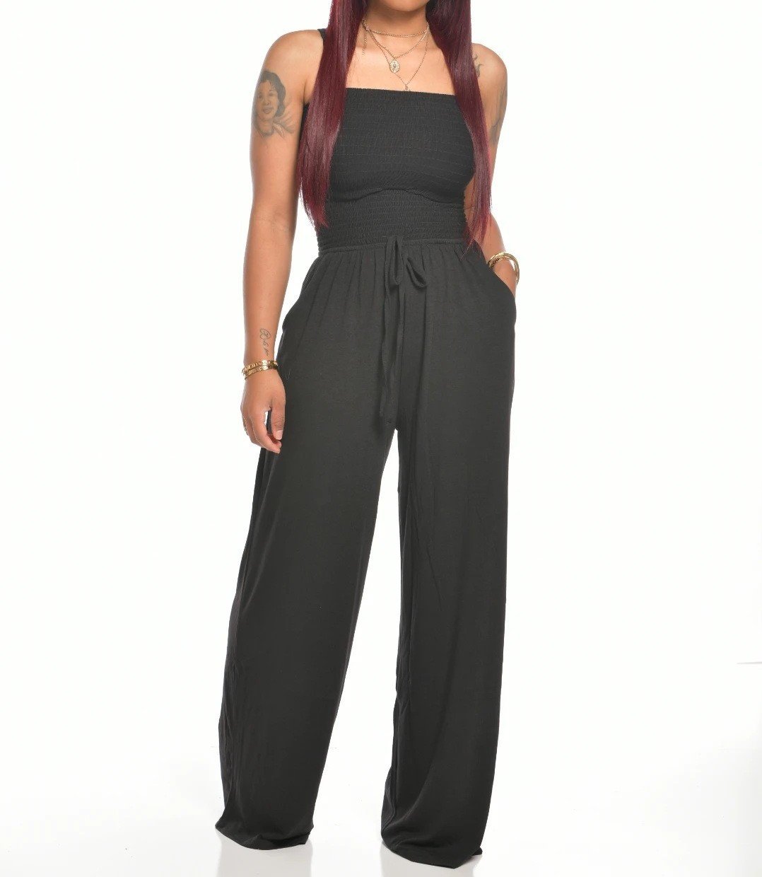 Eaksone - Newest Strapless Waist Jumpsuit